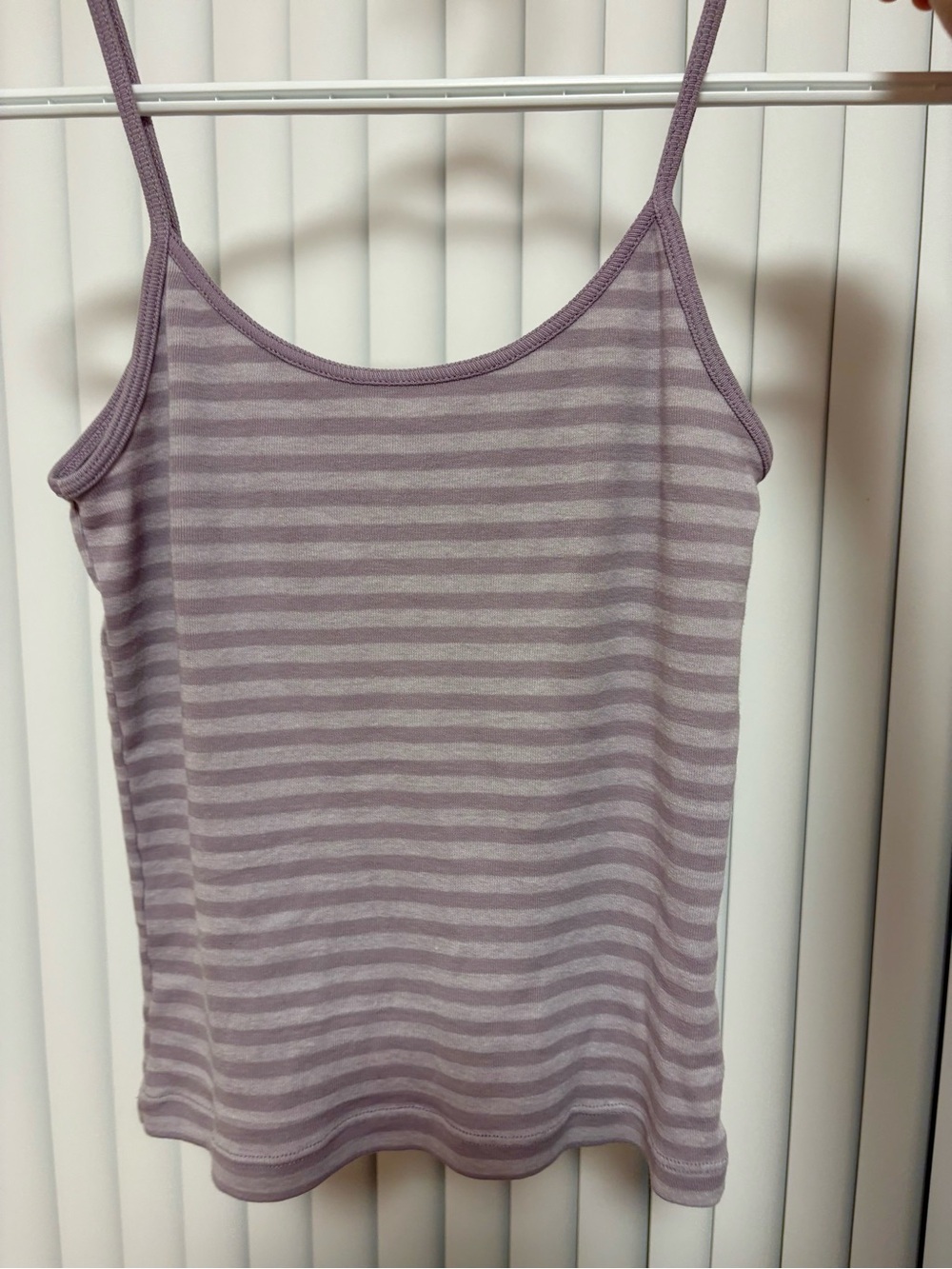 Brandy Melville Lavender Striped Cami